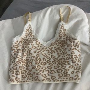 Cheetah tank top